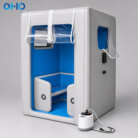 Sauna gonflable OHO pour 2 à 4 personnes, tente de sauna portable, structure Drop Stitch DWF, sauna complet avec générateur de vapeur
