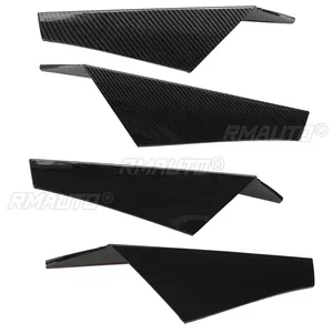 Rear for VW GOLF 8 MK8 MK VIII 2020-2021 <b>Window</b> Side Spoiler Canard Splitter Glossy Black Car Exterior Tail Wing <b>Cover</b> Trim Lip - Product Image 4