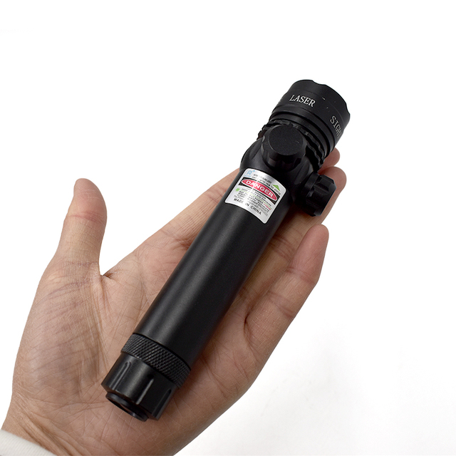 Piaoyu High Power Tactical Flashlight Pen Light Remote Adjustable Focal Length Green Powerful Laser Pen Flashlight