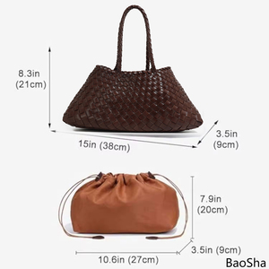 Túi đeo vai da PU tết cao cấp <span class=keywords><strong>2025</strong></span>, thiết kế mới, túi xách nữ, hàng thủ công dệt tay, bán buôn Trung Quốc - Product Image 5