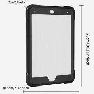 Étui robuste anti-chute <span class=keywords><strong>pour</strong></span> <span class=keywords><strong>tablette</strong></span> avec support anneau, coque de protection PC+Silicone avec béquille et fente <span class=keywords><strong>pour</strong></span> iPad 7/8/9 10.2 pouces - Product Image 3