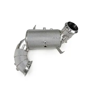 Tuyau avant en acier inoxydable de qualité supérieure pour Audi RSQ8 4.0T <span class=keywords><strong>V8</strong></span> 2019-2024 |   Échappement de performance léger en titane de grade 5 pour la course - Product Image 3