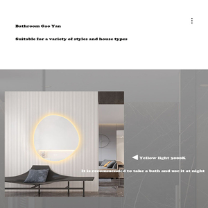 Vente à chaud de <span class=keywords><strong>miroir</strong></span> de lumière LED de maquillage de bureau HD <span class=keywords><strong>blanc</strong></span> <span class=keywords><strong>miroir</strong></span> intelligent cosmétique en verre personnalisé de style moderne - Product Image 6