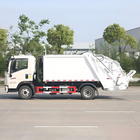 Nouveau camion compacteur de déchets léger Howo 6 m³ à chargement arrière