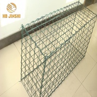 Mur en gabions en acier galvanisé, fil de 4,0 mm, trou carré de 100x50x50 cm, clôture de soutènement et écran, boîte en gabions soudée