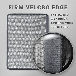 Eco-Vriendelijke Duurzame Verpakking Krabpaal Vervanging Kat Krabben Sisal Mat Grey 2 Pack 16X12 Inch Elk - Product Image 3