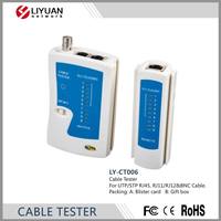 Probador de cable de red LIYUAN LAN BNC RJ45 Ethernet Coaxial con producto de telecomunicaciones de acceso remoto
