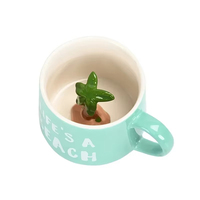 Taza de cerámica creativa con forma de animales en 3D, taza de café con leche con asa para regalo, hogar, cocina, vasos, tazas multiforma