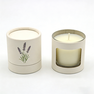 Luxury Custom Black Cfy Kraft <b>Round</b> Cylindrical <b>Box</b> Packaging Paper Candle <b>Box</b> Cardboard Tube Packaging - Product Image 5