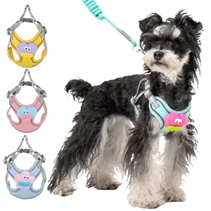 Nuevo Conjunto de Arnés y Correa para Perro 2025, Arnés de Malla Suave Antitirones, Chaleco Reflectante Ajustable para Cachorros, para Perros Pequeños, Medianos y Grandes - Product Image 1