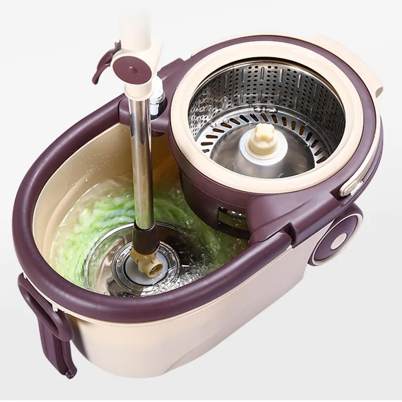 Оптовая продажа, 360 спин, легко очищающийся циклонный набор для мытья пола и ковша с большим отжимным колесом для домашней уборки