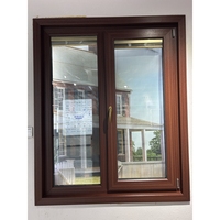 Conception personnalisée Fenêtre battante en verre isolant UPVC Fenêtres à battant en PVC à double vitrage avec store intégré intégré interne