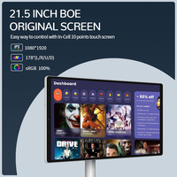 Televisor Inteligente con Pantalla Táctil de 21.5 Pulgadas, Android, Televisor Portátil Inteligente, Android TV 4gb+64gb, Mini Televisión Móvil con Wifi