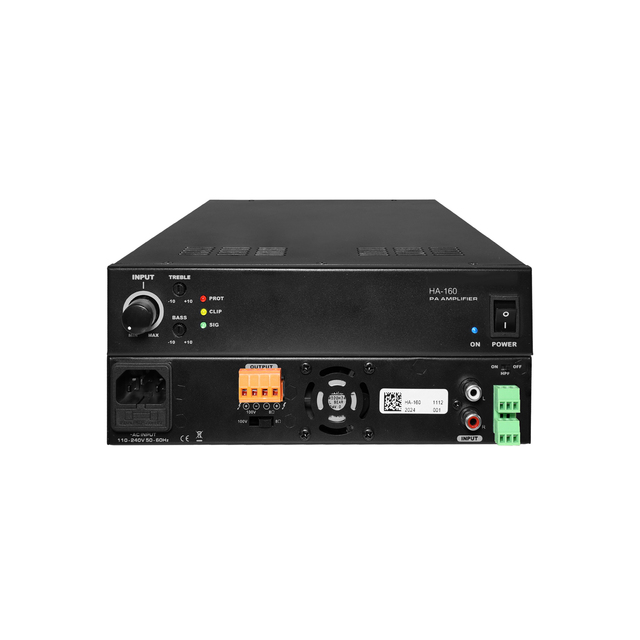 Compact Professional Audio Amplifier Power Amplifier with Dual Inputs & Tone Control Power Amplifier Powered Speaker Amplifier