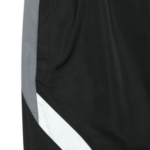Professional Customizable Digital Printing Men <b>Windbreaker</b> Streetwear Tracksuit <b>Black</b> Gray Contrast Panel Full-Zip Jacket - Product Image 6