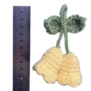 Nuevo Producto Creativo: Llavero de Ganchillo de Lana con Colgante de Lirio Hecho a Mano, Súper Lindo, con Flor de Orquídea - Product Image 6