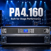 Amplificateur de puissance numérique 4x1600W avec écran LCD, amplificateur audio professionnel 4 canaux pour enceintes PA, caissons de basses et sonorisation de scène