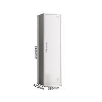 Casier en acier autoportant pour étudiants - Armoire métallique contemporaine pour rangement de chambre d'appartement