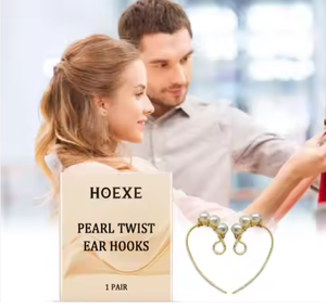 ต่างหูแบบหนีบประดับมุกทรงบิดเกลียว ดีไซน์เรียบหรู เข้าได้กับทุกชุด - Product Image 6