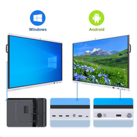 Tableau blanc interactif intelligent 4K UHD de 65, 75, 86 pouces avec chipset Android 15/16 3576 et fonction IA pour l'éducation scolaire