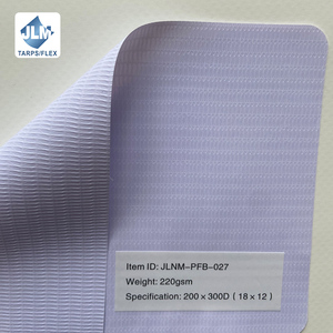 Jinlong Manufacturer Lona De Pvc Flex Canvas Vinyl Cold Laminated Flex Banner Raw <strong>Material</strong> <strong>Blue</strong> White Color - Product Image 1