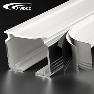 Wholesale S Shape Ripple Fold Curtain Track Rail Aluminum Alloy Wave Fold Curtain Track <b>Window</b> Home Decoration - Product Image 2