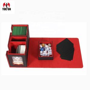    Caja de Cartas TCG Personalizada de Cuero PU Ecológico y Duradero, Protector de Cartas con Ventana Doble de 3 en 1 para Cartas de Juego Yugioh, 200+ - Product Image 1