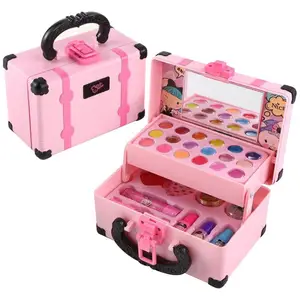 Kinderen Make-Up Cosmetica Speeldoos Prinses Make-Up Meisje Speelgoed Set Lippenstift Oogschaduw Veiligheid Niet Giftig Speelgoed Kit Voor Kinderen