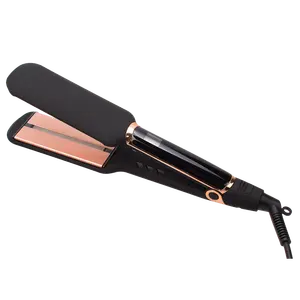 <span class=keywords><strong>Plancha</strong></span> de pelo de cerámica de titanio iónica con pantalla LCD, <span class=keywords><strong>plancha</strong></span> plana <span class=keywords><strong>Nano</strong></span> infrarroja con etiqueta privada - Product Image 1