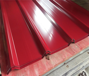 कारखाने विभिन्न जस्ता लाल छत नालीदार स्टील शीट पीगी रंग लेपित छत शीट - Product Image 2