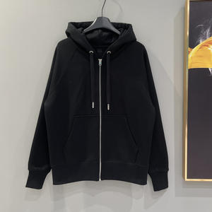 {M.LIVES} Sudadera con Capucha y Cremallera con Pequeño Corazón para Hombre, Modelo A179, Bordado 3D, Impresión Digital, Ajuste Holgado, 100% Algodón, Color Sólido, Invierno - Product Image 3