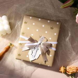 Nuevo diseño 50*70 cm papel de regalo de Navidad silicona recubierta desechable 7 diseño papel Impresión de logotipo - Product Image 4