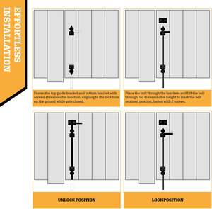दिव्य उत्पाद कस्टम गैराज गेट बैरल बोल्ट ड्रॉप स्लाइडिंग दरवाजा बोल्ट लॉक - Product Image 4