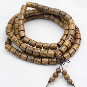 Chicken Wing Wood 108 <b>Bead</b> Buddhist Prayer <b>Bracelet</b> 6 8mm Barrel <b>Beads</b> Ethnic Style Jewelry for <b>Men</b> Women Gift - Product Image 4