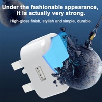 Cargador de Pared con Certificado HNT CE UKCA, 10W, Enchufe de Viaje para Reino Unido, Puerto USB Único, Carga Rápida para Teléfono Celular
