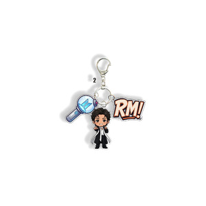 Set 3 en 1: Llavero <span class=keywords><strong>de</strong></span> dibujos animados <span class=keywords><strong>de</strong></span> <span class=keywords><strong>BTS</strong></span> con mini lightstick, dijes <span class=keywords><strong>de</strong></span> plástico <span class=keywords><strong>de</strong></span> J-HOPE, estilo Kpop BT 1985 - Product Image 5