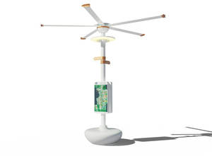 Ventilador de Pie Portátil HVLS de 16 pies, Ventilador Grande para Jardín, Torre, PMSM, Precio de Fábrica, Ventilador Grande OEM para Almacén - Product Image 1