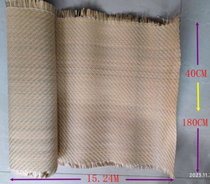 Usine de matériaux tissés en rotin de 36 pouces 90cm Vente en gros Toutes sortes de styles de grains Décoration de meubles Simulation de rotin en plastique. - Product Image 6