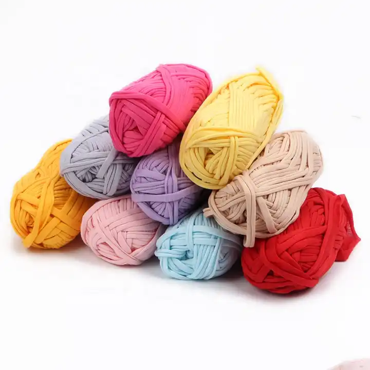 wholesale tshirt yarn cotton hand knitting