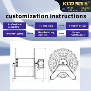 電動ホースリール可変周波数ドライブ付きKシリーズギアモーター軽量スケルトンドラム500m容量OEM ODM - Product Image 4