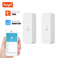 Tuya WiFi PIR Sensor Gerak Keamanan Rumah Pintar Inframerah 128 Deteksi Sudut Lebar Alarm Sensor Tubuh Manusia Bekerja dengan Aplikasi Kehidupan Cerdas