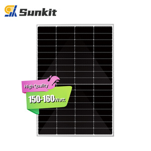 Panel Solar Monocristalino PERC de Media Celda SUNKIT 150W-160W - Módulo Fotovoltaico de 68 Celdas para Barcos y Sistemas Solares Domésticos Pequeños - Product Image 1