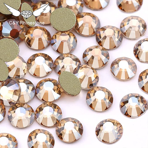 CY <span class=keywords><strong>Y6</strong></span>, venta al por mayor, tamaños mixtos a granel, cristal suelto, diamantes de imitación con parte posterior plana, sin Hotfix para manualidades, prendas, uñas, logotipo con pegamento - Product Image 1