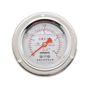 Manómetro Antivibración HONGQI YTN-60ZT de 60 mm, Analógico, Resistente a Impactos, Conexión M14*1.5 - Product Image 2