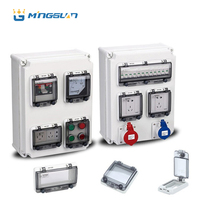 Boîte de distribution portable de haute qualité, industrielle, mobile, étanche, avec prise combinée, fabriquée en plastique ABS résistant