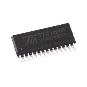 Baru Asli ZHANSHI TM1640 LED Nixie Tabung Tampilan Driver IC 8 Segmen 16 Bit SOP-28 Komponen Elektronik Terintegrasi Chip IC