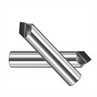 Pisau Pemotong Chamfer Berlian PCD, Alat Chamfering Hasil Akhir Cermin, Pemotongan CNC Presisi untuk Grafit, Bahan Keramik