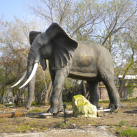 Safari Park Vivid Realista Fábrica profesional para tamaño real Animatronic Animal Rinoceronte Escultura para la venta