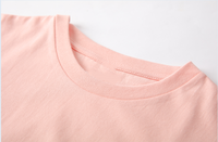 Camiseta de cuello redondo de algodón suave de 240 g/m², camiseta informal para uso diario, camiseta gruesa, duradera, lisa y sencilla.