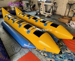 Bateau banane gonflable en vente chaude, bateau banane tractable, bateau banane gonflable pour les sports nautiques - Product Image 2